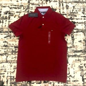 Tommy Hilfiger Men’s Polo, wine red